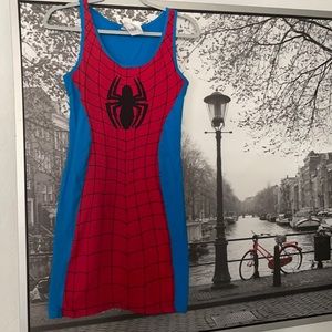 Spiderman shirt dress